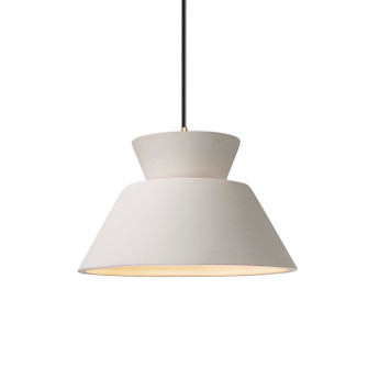 Radiance One Light Pendant in Bisque (102|CER-6420-BIS-ABRS-BKCD)