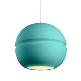 Radiance One Light Pendant in Reflecting Pool (102|CER-6415-RFPL-ABRS-WTCD)