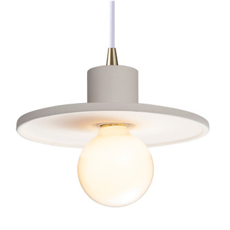 Radiance One Light Pendant in Bisque (102|CER-6325-BIS-ABRS-WTCD)