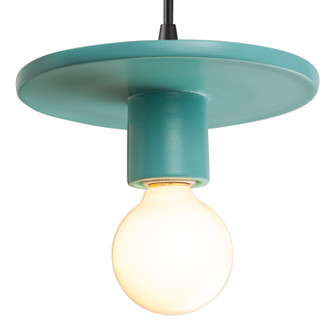 Radiance One Light Pendant in Reflecting Pool (102|CER-6320-RFPL-MBLK-BKCD)