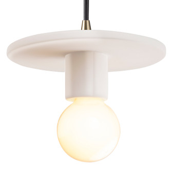 Radiance One Light Pendant in Matte White (102|CER-6320-MAT-ABRS-BKCD)