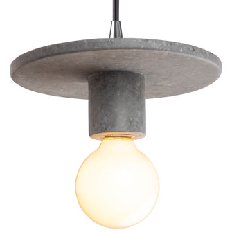 Radiance One Light Pendant in Concrete (102|CER-6320-CONC-CROM-BKCD)