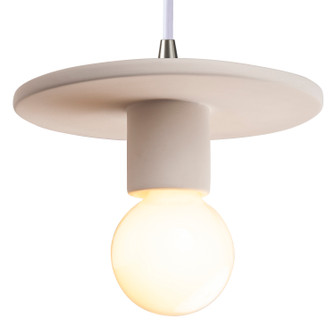 Radiance One Light Pendant in Bisque (102|CER-6320-BIS-NCKL-WTCD)