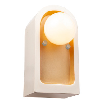 Ambiance Collection One Light Wall Sconce in Matte White with Champagne Gold internal finish (102|CER-3010-MTGD)