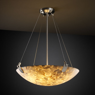 Alabaster Rocks Three Light Pendant in Brushed Nickel (102|ALR-9621-35-NCKL)