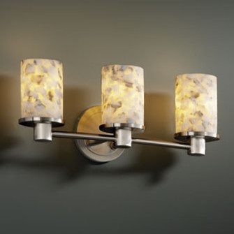 Alabaster Rocks LED Bath Bar in Brushed Nickel (102|ALR-8513-10-NCKL-LED3-2100)