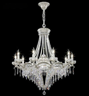 Dynasty Cast Brass 12 Light Chandelier in Pewter (64|94350PW00)