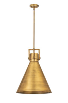 Newton One Light Pendant in Brushed Brass (405|710-1S-BB-M711-16BB)