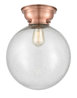 Franklin Restoration One Light Flush Mount in Antique Copper (405|623-1F-AC-G204-12)