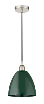 Edison One Light Mini Pendant in Polished Nickel (405|616-1P-PN-MBD-9-GR)