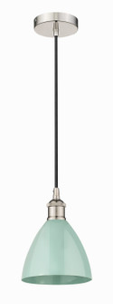 Edison One Light Mini Pendant in Polished Nickel (405|616-1P-PN-MBD-75-SF)