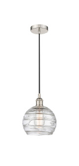 Edison One Light Mini Pendant in Polished Nickel (405|616-1P-PN-G1213-8)