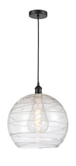 Edison One Light Pendant in Matte Black (405|616-1P-BK-G1213-14)