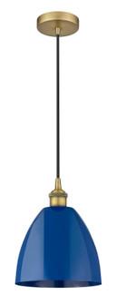 Edison One Light Mini Pendant in Brushed Brass (405|616-1P-BB-MBD-9-BL)