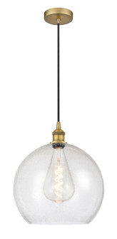 Edison One Light Pendant in Brushed Brass (405|616-1P-BB-G124-14)