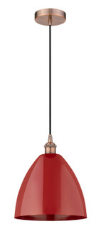 Edison One Light Mini Pendant in Antique Copper (405|616-1P-AC-MBD-12-RD)