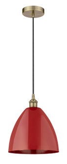 Edison One Light Mini Pendant in Antique Brass (405|616-1P-AB-MBD-12-RD)