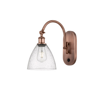 Ballston LED Wall Sconce in Antique Copper (405|518-1W-AC-GBD-754-LED)