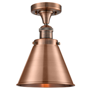 Franklin Restoration One Light Semi-Flush Mount in Antique Copper (405|517-1CH-AC-M13-AC)