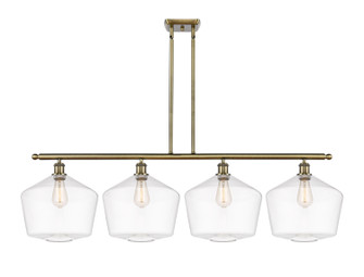 Ballston Four Light Island Pendant in Antique Brass (405|516-4I-AB-G652-12)