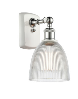 Ballston One Light Wall Sconce in White Polished Chrome (405|516-1W-WPC-G382)