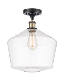 Ballston One Light Semi-Flush Mount in Black Antique Brass (405|516-1C-BAB-G652-12)