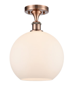 Ballston LED Semi-Flush Mount in Antique Copper (405|516-1C-AC-G121-10-LED)