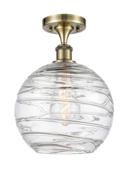Ballston LED Semi-Flush Mount in Antique Brass (405|516-1C-AB-G1213-10-LED)