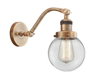 Franklin Restoration LED Wall Sconce in Brushed Brass (405|515-1W-BB-G202-6-LED)