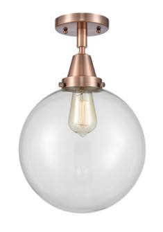 Caden One Light Flush Mount in Antique Copper (405|447-1C-AC-G202-10)
