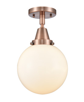 Caden One Light Flush Mount in Antique Copper (405|447-1C-AC-G201-8)