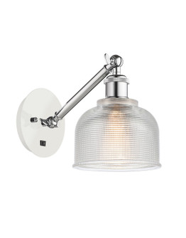 Ballston One Light Wall Sconce in White Polished Chrome (405|317-1W-WPC-G412)