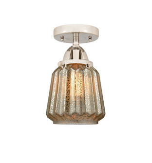 Nouveau 2 One Light Semi-Flush Mount in Polished Nickel (405|288-1C-PN-G146)