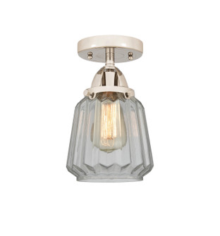 Nouveau 2 One Light Semi-Flush Mount in Polished Nickel (405|288-1C-PN-G142)