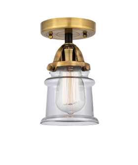 Nouveau 2 One Light Semi-Flush Mount in Black Antique Brass (405|288-1C-BAB-G182S)