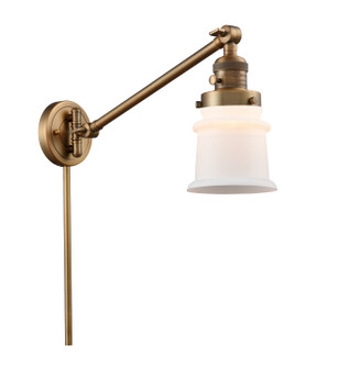 Franklin Restoration One Light Swing Arm Lamp in Brushed Brass (405|237-BB-G181S)