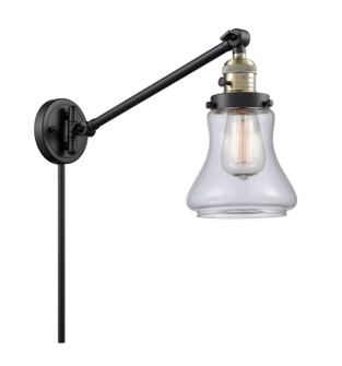 Franklin Restoration One Light Swing Arm Lamp in Black Antique Brass (405|237-BAB-G192)