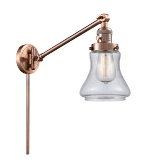 Franklin Restoration One Light Swing Arm Lamp in Antique Copper (405|237-AC-G194)