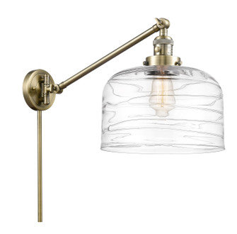 Franklin Restoration LED Swing Arm Lamp in Antique Brass (405|237-AB-G713-L-LED)
