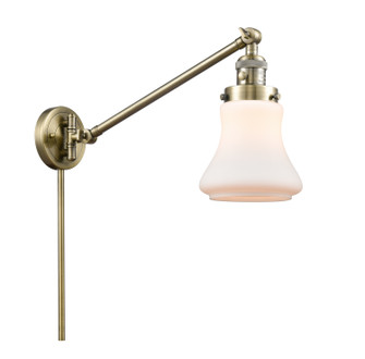 Franklin Restoration One Light Swing Arm Lamp in Antique Brass (405|237-AB-G191)