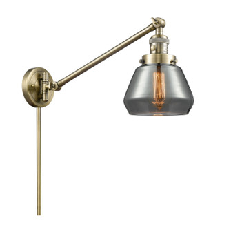 Franklin Restoration One Light Swing Arm Lamp in Antique Brass (405|237-AB-G173)