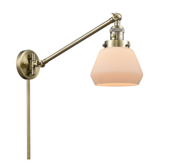 Franklin Restoration LED Swing Arm Lamp in Antique Brass (405|237-AB-G171-LED)