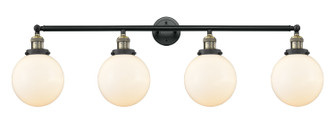 Franklin Restoration Four Light Bath Vanity in Black Antique Brass (405|215-BAB-G201-8)