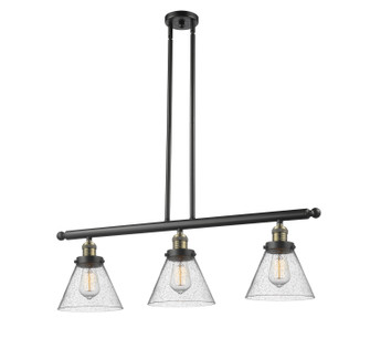 Franklin Restoration LED Island Pendant in Black Antique Brass (405|213-BAB-G44-LED)