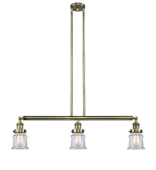 Franklin Restoration LED Island Pendant in Antique Brass (405|213-AB-G182S-LED)