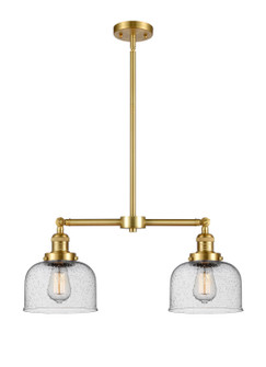 Franklin Restoration LED Island Pendant in Satin Gold (405|209-SG-G74-LED)