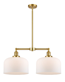 Franklin Restoration LED Island Pendant in Satin Gold (405|209-SG-G71-L-LED)