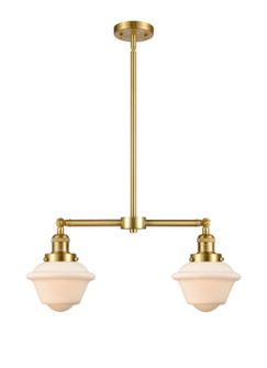 Franklin Restoration LED Island Pendant in Satin Gold (405|209-SG-G531-LED)