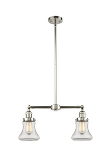 Franklin Restoration Two Light Island Pendant in Polished Nickel (405|209-PN-G192)