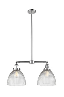 Franklin Restoration Two Light Island Pendant in Polished Chrome (405|209-PC-G222)